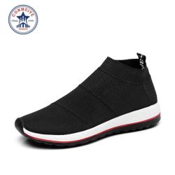 Conmeive Breathable Slip-on Mesh Shoes - Black 7.5