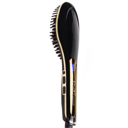 Temperature Adjustable Hair Straightening Brush