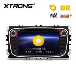 Xtrons 7 Inch Android 8.0 Octa Core 4G RAM 32G Rom HD Digital Multi-touch Screen OBD2 Dvr Car Stereo DVD Player Tire Pressure Monitoring Tpms For Ford