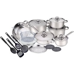Always 21PC S S Cookware Set With S S Lids