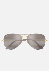 Aviator Sunglasses 58MM - Gold grey