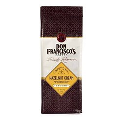 F. Gavina & Sons, Inc. Don Francisco's Hazelnut Cream Rich Premium 100% Arabica Coffee Beans Flavored Coffee Medium Roast Family Reserve Ground 12-OUNCE Bag
