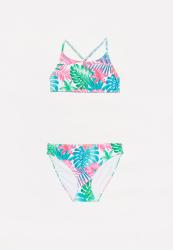 Tropical Floral Two Piece Swimsuit - Multi