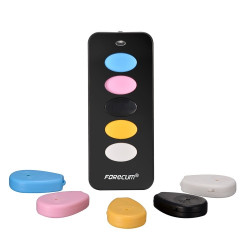Fk-385-a Wireless Intelligent Key Finder With 5 Colors Receivers Black