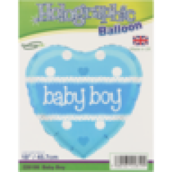 Baby Boy Heart Foil Balloon 45.7CM