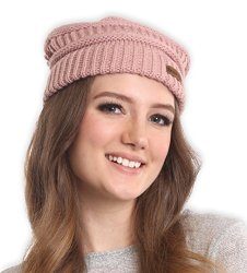 Brook + Bay Women's Cable Knit Beanie - Thick Soft & Warm Chunky Beanie Hats For Winter - Serious Beanies For Serious Style With 8+ Colors