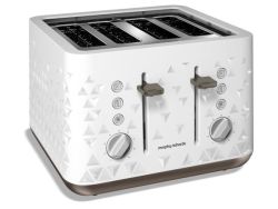 Morphy Richards Prism 4 Slice Toaster in White