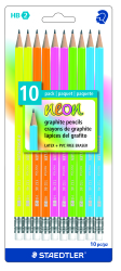 Staedtler Neon Hb Camel Graphite Pencils - Pack Of 10