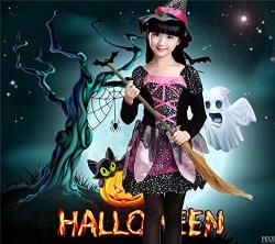 Jsp Girls Costume Fairytale Girl Witch Costume Witch Clothes Party Dresses
