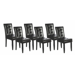 Carisa Faux Leather Dining Chair Set Of 6