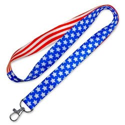 Lucky Line Lanyard With Swivel Snap Patriotic Design C206