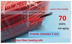 100 Meters New Infrared Floor Heating Cable System 3mm Silicone Carbon Fiber Wire Electric Hotline