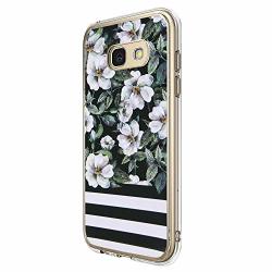 Case Compatible Samsung Galaxy A5 2017 Pacyer Tpu Soft Printed Cat Flower Silicone Shock-absorption Gel Bumper Cute Patterns Protective 14
