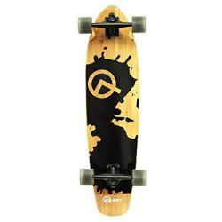 Quest Rorshack Bamboo Longboard Skateboard 34-INCH