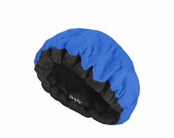 Deep Conditioning Thermal Heat Cap- Cordless Microwavable Heat Cap For Steaming Heat Therapy For Hair Portable Reversible By Glow By Daye Royal Blue black
