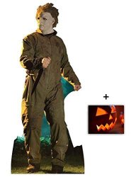 Fan Pack - Michael Myers Halloween Stalking Pose Lifesize Cardboard Cutout Standee Standup - Includes 8X10 20X25CM Photo