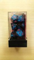 Wizards Games Wizard Games Gemini 7 Dice Set Black-starlight With Red