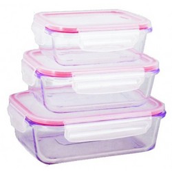 600ml Rectangle Glass Food Container