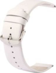 Tuff-Luv Genuine Leather Wrist Watch Strap Band With Connector For Apple Watch 42mm White