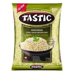 Tastic Wholegrain Long Grain Brown Rice 2KG