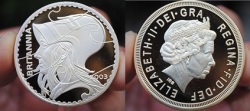 Britannia 2003 Silver Clad Steel Coin 1 Tr Oz Elizabeth