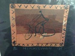 African Cyclist 1: Limited Edition Print By Nicki Swan