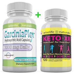 Strong Fast Acting Weight Loss Diet Kit That Works With Pure Garcinia Cambogia Extract 180 Ct 60% Hca 3000 Mg Pure Raspberry Ketones 60