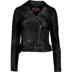 Women's Cargo Biker 100% Leather Jacket
