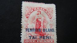 Penrhyn Island 1902 Ovpt New Zealand Penny