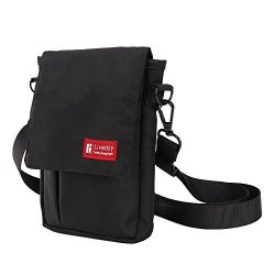 Premium Quality Multi-function Outdoor Waterproof Hiking Travel Waist Pack Rfid Blocking Messanger Bag Balck