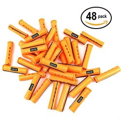 48 PC Of Cotu R Hair Perm Rods Jumbo Size - Tangerine Color