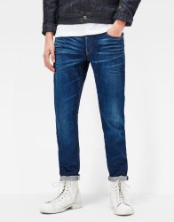 G-Star RAW W33 L32 3301 Medium Blue Slim Jeans