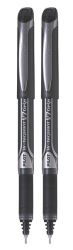 Hi-tecpoint Grip V7 Medium Pen Pack Of 2 - Black