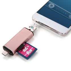 3 In 1 Type-c & Micro Usb & Usb 2.0 3 Ports Sd Tf Card Reader For Otg Enabled Smartphones Pc ...
