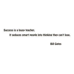 Cbxrth Letters Wall Stickers Motivational Success Is A Lousy Teacher It Seduces Smart People Into Thinking They Can't Lose