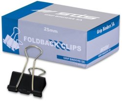25MM Foldback Clips - Box Of 12