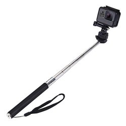 Long Selfie Stick Vibola Extendable Handheld Selfie Monopod For Gopro HERO5 4 Session 4 3+ 3 2 1 Black
