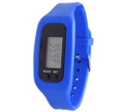 Pedometer Watch Blue Watch