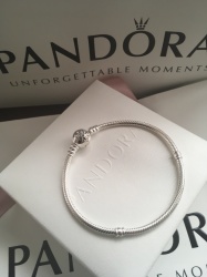 Pandora Star Silver Bracelet With Clear Cubic Zirconia - Sku: 590735cz
