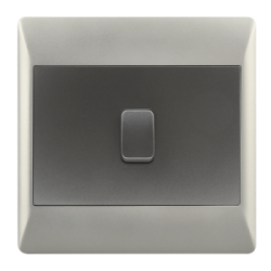 Bright Star Lighting - 1 Lever 1 Way Light Switch For 4 X 4 Electrical Box In Silver