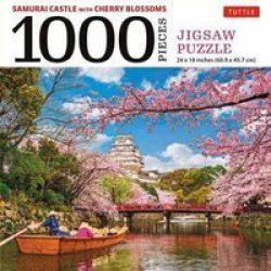 Samurai Castle With Cherry Blossoms Jigsaw Puzzle 1000 Piece - Cherry Blossoms At Himeji Castle Finished Size 24 In X 18 In Game