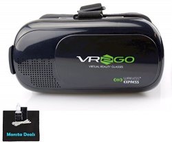 VR2GO Virtual Reality Headset 3D Glasses - Black