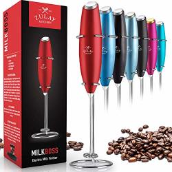 Manual Milk Frother, JoyFork Stainless Steel Hand Pump Milk Foamer