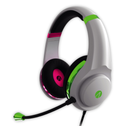 Metallic Multiformat Stereo Gaming Headset - Pink & Green - Neon