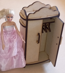 Barbie Chest Of Drawers And Cupboard - Cupboard