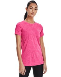 Women's Ua Tech Twist T-Shirt - Electro Pink LG