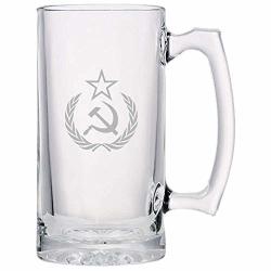 Ussr Beer Mug - Soviet Beer Glass - Soviet Union Beer Mug - Socialism Beer Mugs - Hammer And Sickle Beer Glass