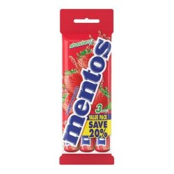 Chewy Sweet Candy Strawberry Flavour 3 Pack