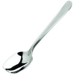 Winco SPS-S8 8-INCH Solid Slanted Plating Spoon Serving Dinner Spoon Stainless Steel Tablespoon