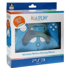 KidzPLAY Wireless Motion Wheel for PS3 in Blue